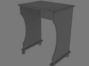 computer desk collection 6 models 3D 모델