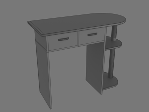 computer desk collection 6 models 3D 모델