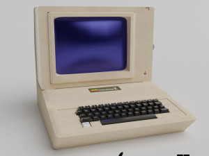 apple 2 computer rarity 3D Model