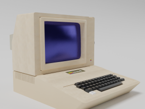 apple 2 computer rarity 3Dモデル