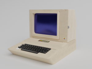 apple 2 computer rarity 3Dモデル
