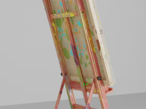 drawing on a paint easel 3D Model