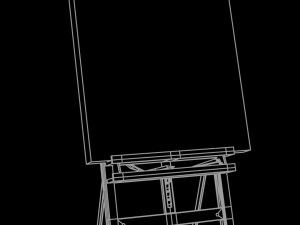 drawing on a paint easel 3D Model
