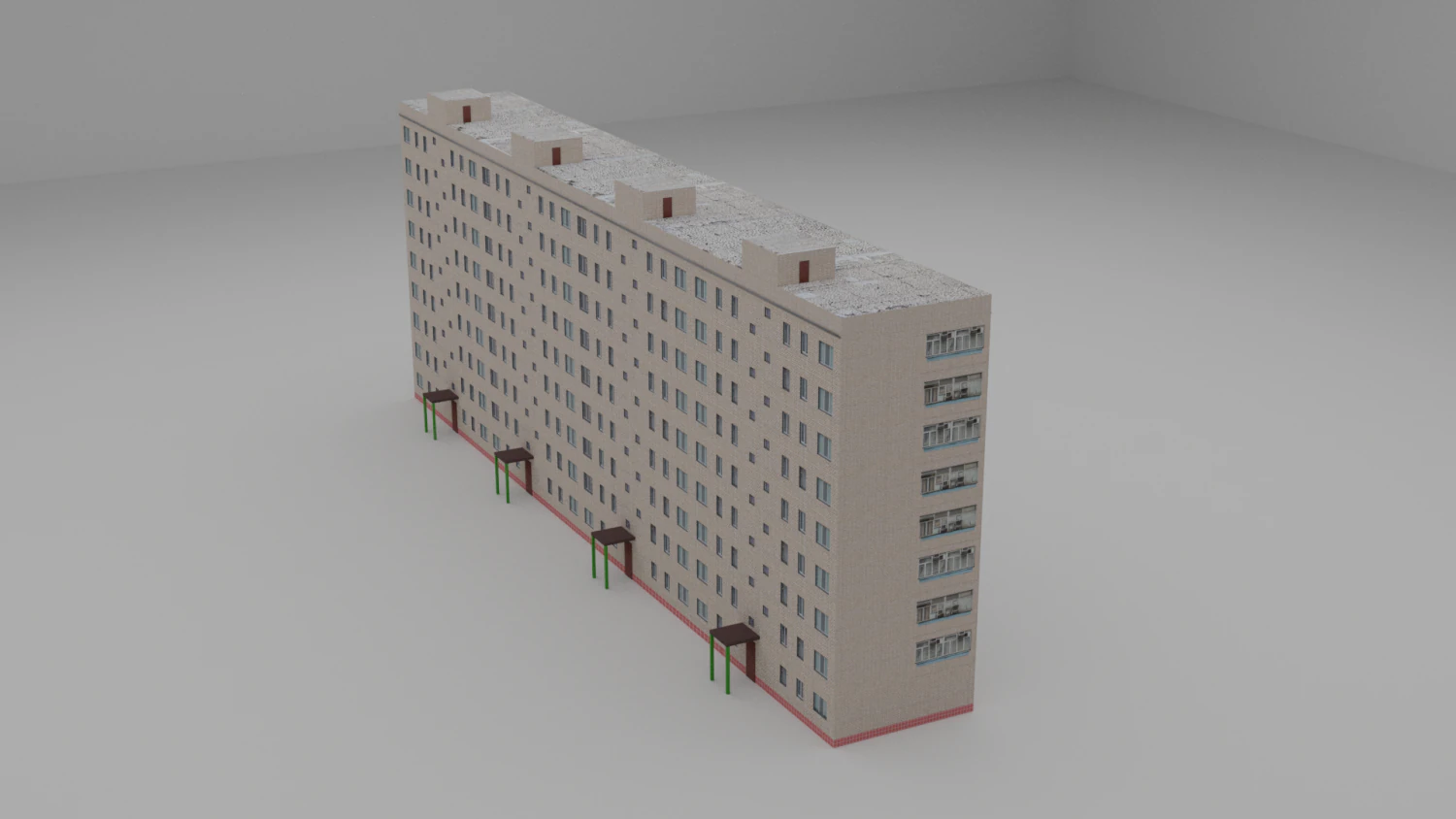1-447-47 4-6 apartment 3D Model .c4d .max .obj .3ds .fbx .stl .blend 