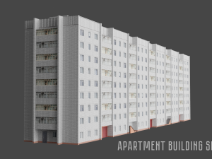 apartment building series a 3Dモデル