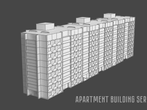 apartment building series a 3D Model