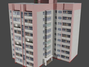 edificio de apartamentos serie b Modelo 3D