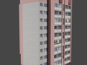 apartment building series b 3D Model