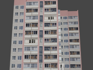 apartment building series b 3D Model