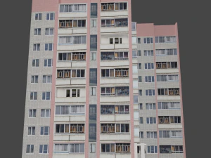 Mehrfamilienhausserie b 3D Modell