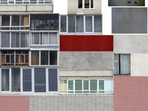 Mehrfamilienhausserie b 3D Modell