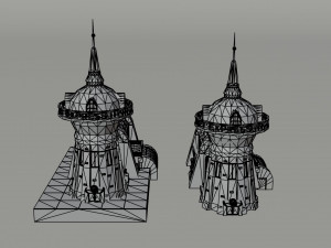 Cartoon Futuramma Planet express Polygonal Style 3D Model