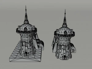 Cartoon Futuramma Planet express Polygonal Style 3D Model