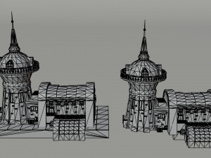 Cartoon Futuramma Planet express Polygonal Style 3D Model