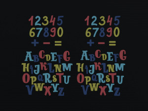 Cartoon Alphabet 3D Model