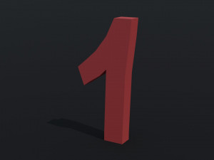 Cartoon Alphabet 3D Model