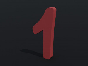 Cartoon Alphabet 3D Model