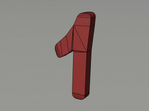 Cartoon Alphabet 3D Model