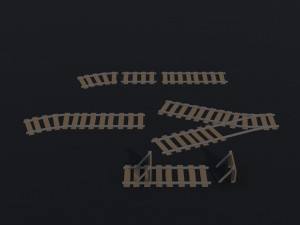 Cartoon medieval mine Polygonal Style 3D Модель