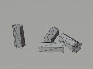 Cartoon ammo Polygonal Style 3D Model