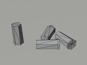 Cartoon ammo Polygonal Style 3D Model