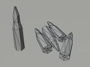 Cartoon ammo Polygonal Style 3D Model
