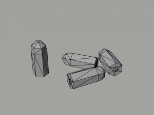 Cartoon ammo Polygonal Style 3D Model