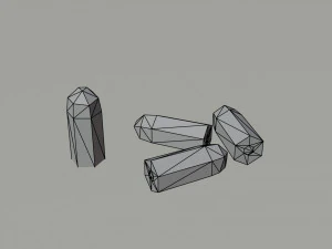 Cartoon ammo Polygonal Style 3D Model
