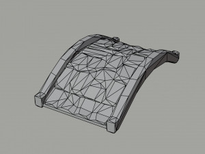 Cartoon medieval bridge kit Polygonal Style Modèle 3D