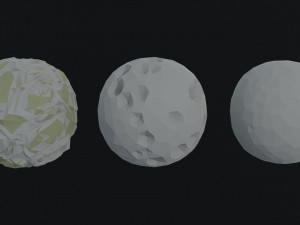 Cartoon planets Polygonal Style 3D मॉडल