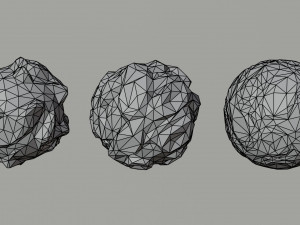 Cartoon planets Polygonal Style 3D मॉडल