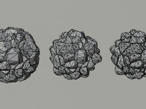 Cartoon planets Polygonal Style 3D Model