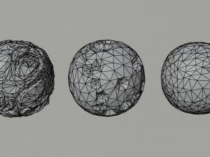 Cartoon planets Polygonal Style 3D मॉडल