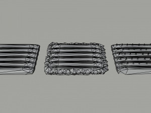 Cartoon fields Polygonal Style 3D Модель
