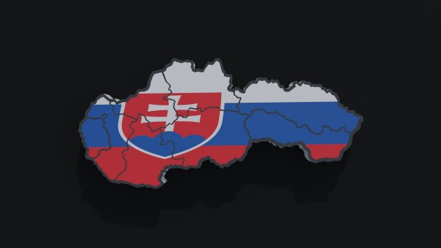 Political Map of Slovakia Modèle 3D .c4d .max .obj .3ds .fbx .stl .blend 