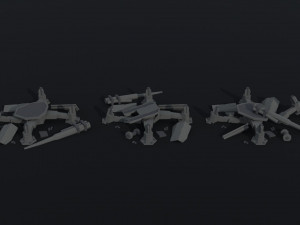 Cartoon Diselpunk artillery Polygonal Style 3D-Modell