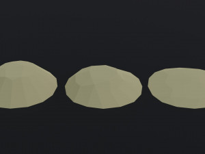 Cartoon medieval debris Polygonal Style Model 3D
