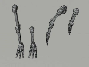 Cartoon bones Polygonal Style 3D Model