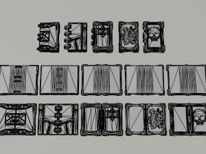 Cartoon fantasy magic clerk asset Polygonal Style 3D Model