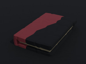 Cartoon fantasy magic book Polygonal Style 3D 模型