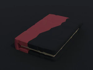 Cartoon fantasy magic book Polygonal Style 3D Model