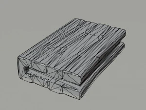 Cartoon fantasy magic book Polygonal Style 3D Model