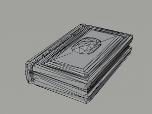 Cartoon fantasy magic book Polygonal Style 3D 模型