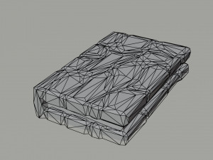 Cartoon fantasy magic book Polygonal Style 3D 模型