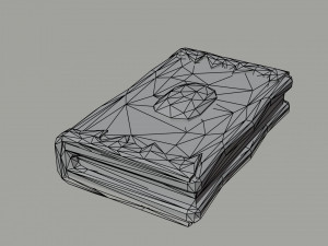Cartoon fantasy magic book Polygonal Style 3D 模型