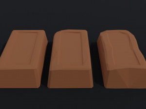 Cartoon fantasy ingots Polygonal Style 3Dモデル