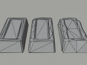 Cartoon fantasy ingots Polygonal Style 3D Model