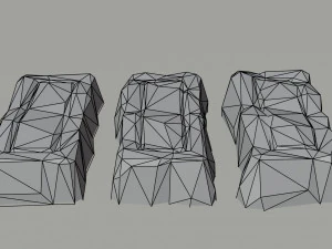 Cartoon fantasy ingots Polygonal Style 3D Model