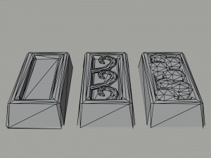 Cartoon fantasy ingots Polygonal Style 3Dモデル