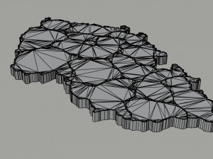 Political Map of Czech Republic 3D Model